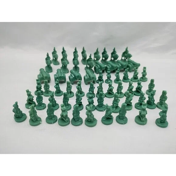 Set Of (60) 1999 Risk Gray Board Game Player Pieces