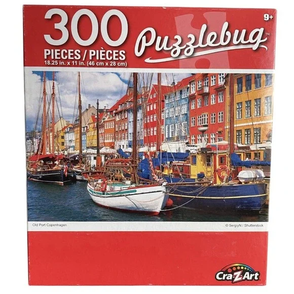 Old Port Copenhagen 300 Piece Jigsaw Cra-Z-Art Puzzlebug #400 Sealed New