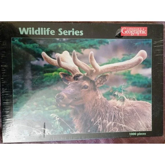 Canadian Geographic Wildlife Series Puzzle Moose 1000 Piece Jigsaw Puzzle Sealed
