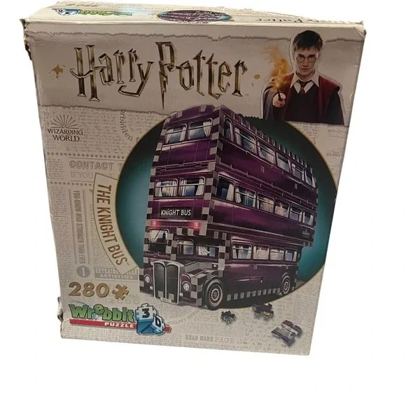 Wizarding World Harry Potter 3D Puzzle The Knight Bus COMPLETE Foam Pieces READ
