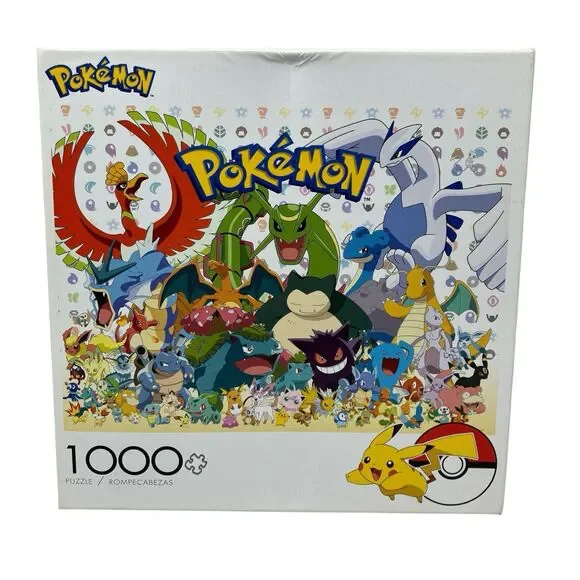Pokemon Puzzle 1000 Piece Pikachu Charizard Eeve Mewtwo Collectible‎ Games