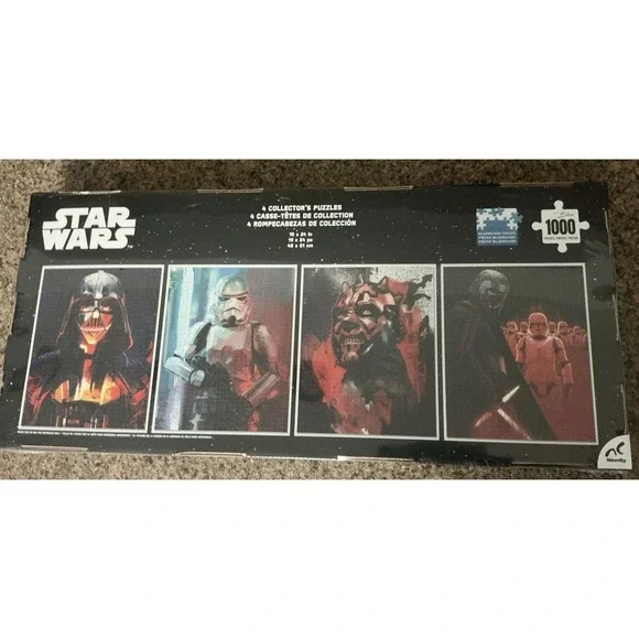 Star Wars Collectors Puzzle Set, Set of 4, 1,000-Piece Puzzles BRAND NEW, SEALED