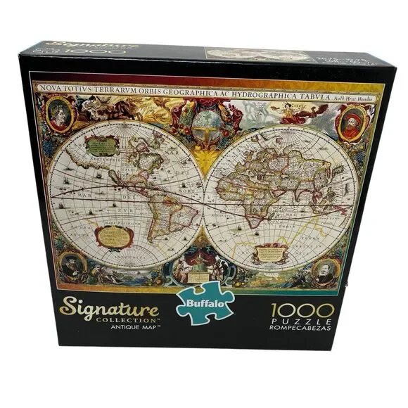 Buffalo Games 1000 Pc Puzzle Signature Collection Antique Map Atlas Jigsaw