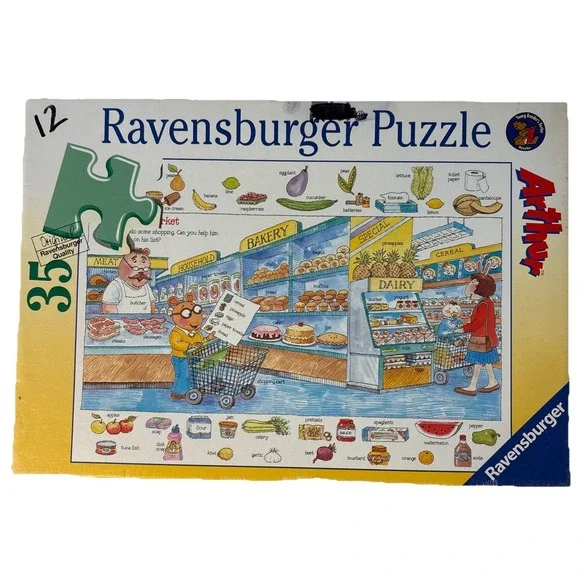 Raven Berger 35 piece puzzle Arthur at the supermarket