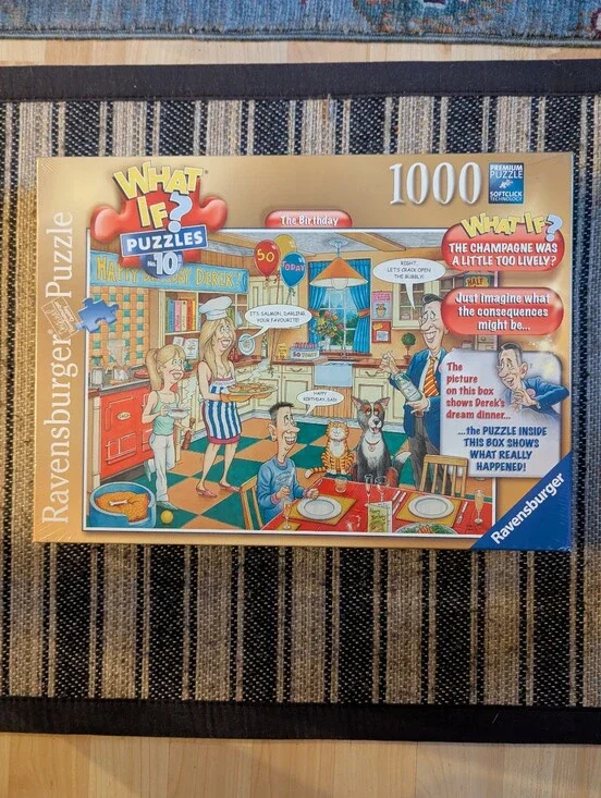 Brand New Ravensburger What If 1000 Piece Puzzle #10 The Birthday Geoff Tristram
