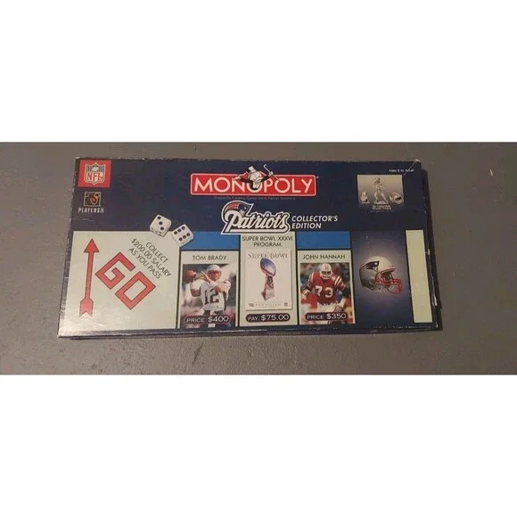 NEW ENGLAND PATRIOTS Collector's Edition Monopoly Game (No Instructions)