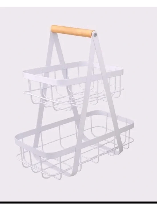 Target Bullseye White Basket Tiered Tray
