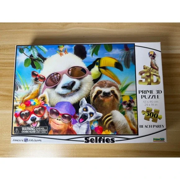 Howard Robinson Selfies Prime 3D Puzzle Beach Party‎ 500 Piece NEW SEALED