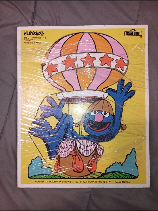 Playskool Grover Hot Air Balloon Wall Art