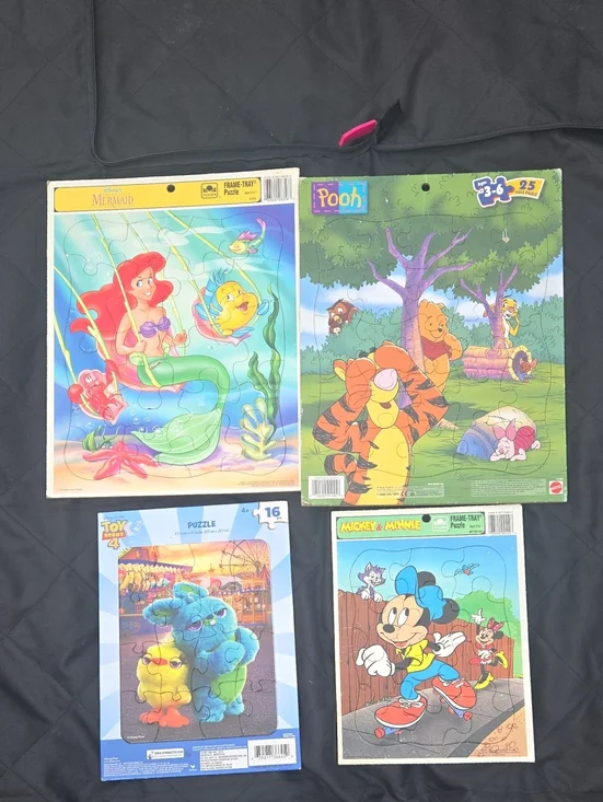 Set of 4 Disney Puzzles