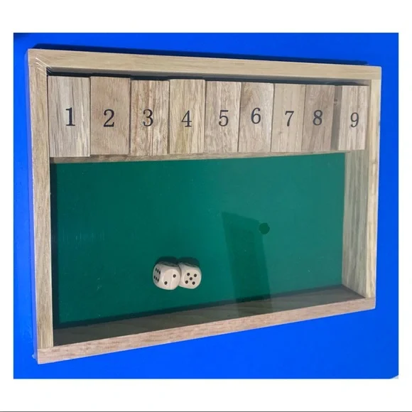 WISDOMTOY NWT Shut The Box Dice Board Game for Kids and Adults