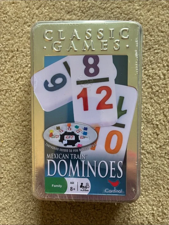 Cardinal Classic Games Mexican Train Dominoes Family Game
