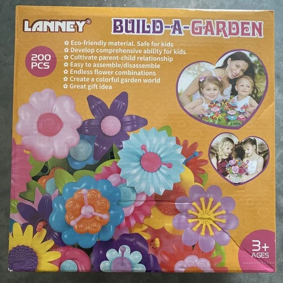Flower Garden Building Toys, 200 Pcs Build A Garden Toy build a garden 200+pcs