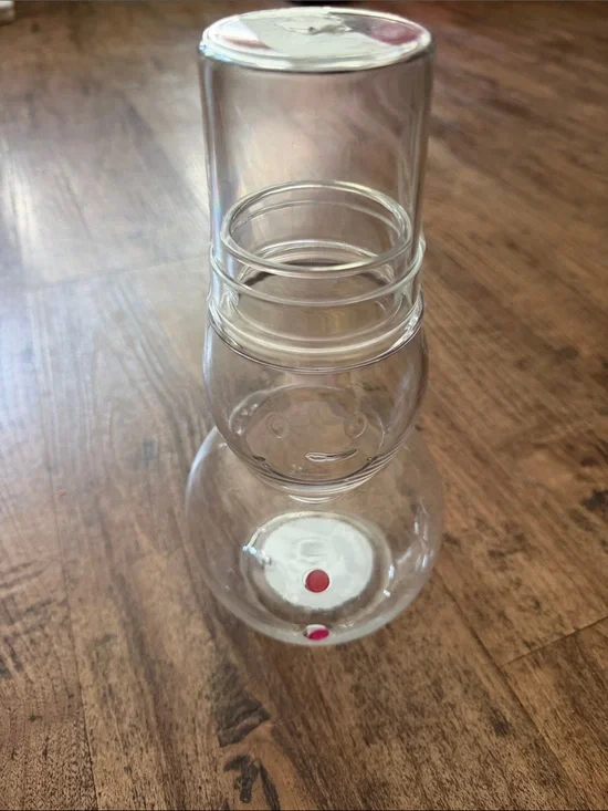 Novelty carafe with cup -snowman design new
