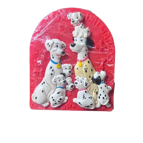 Vintage 1993 Disney 101 Dalmatians 3D Puzzle – Perdita & Pongo Mattel Dogs