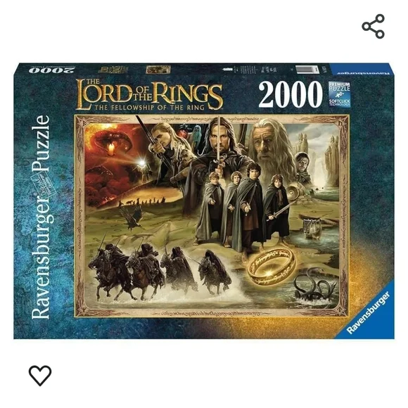Ravensburger Lord of the Rings Puzzle - Blue, Gold, Black