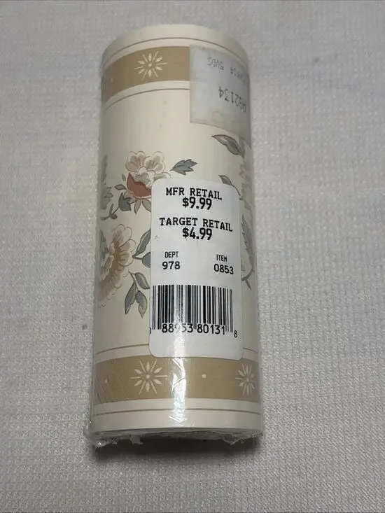 Vintage Target Floral Wallpaper Border AG2134 Run 14 Shabby Cottage 5 Yds NIP