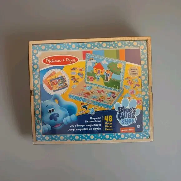 Melissa & Doug Blue's Clues You! Wooden Magnetic Picture Game 48 Pieces