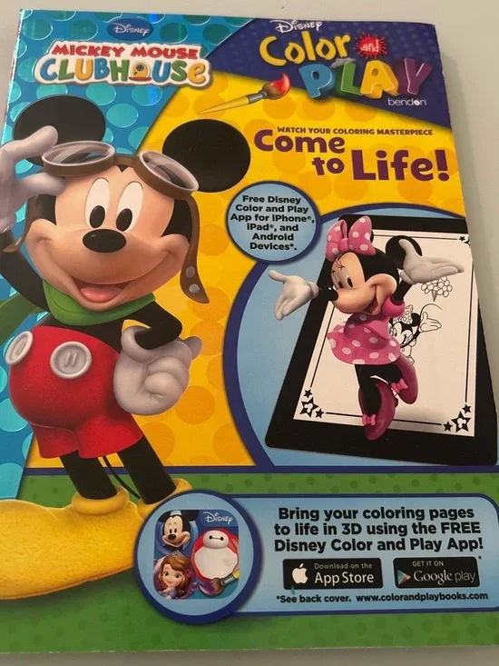 Disney Color and Play Mickey Mouse Clubhouse Activity Book - Yellow, Red, Black