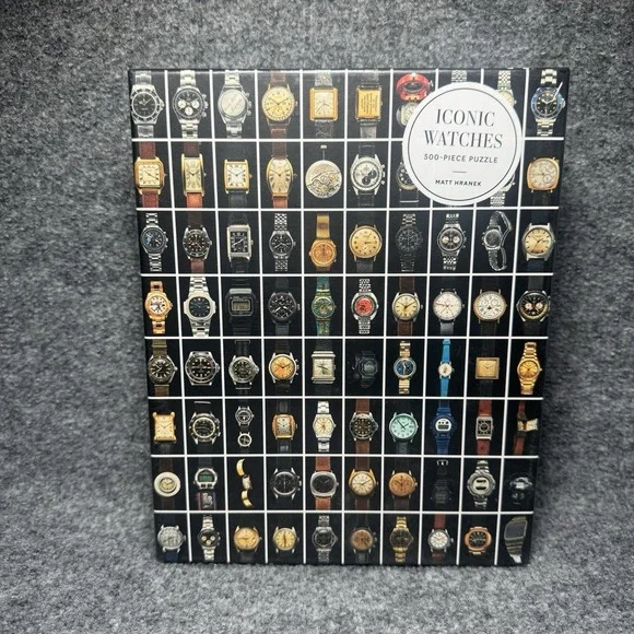 Iconic Watches 500-Piece Puzzle by Matt Artisan Puzzle Hranek NEW SEALED