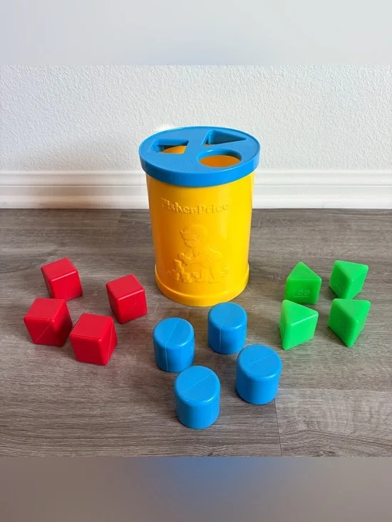 Fisher-Price vintage baby's first blocks shape sorter toy