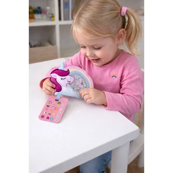 BIZYBOO Seek & Find Plush Hidden Object Search Problem Solving Unicorn Fidget