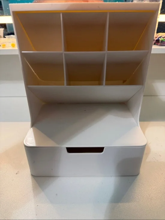 Target White Multi-Section Desktop Organizer with Drawer