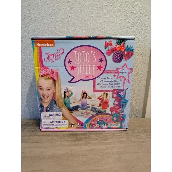 JoJo Siwa JoJo's Juice Board Game Nickelodeon Cardinal Complete? Box Wear