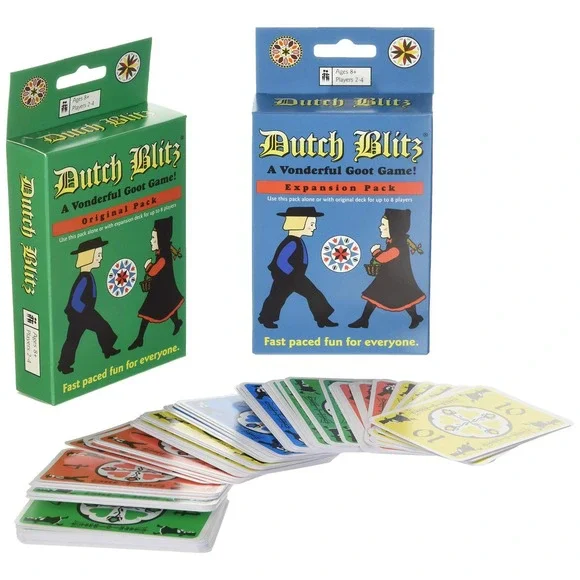 Dutch Blitz Card‎ Game Original + Expansion Pack New Fast Party Game