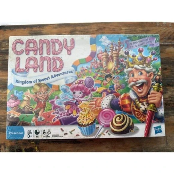 Vtg 2010 Hasbro Candy Land Kingdom of Sweet Adventures Board‎ Game Sealed New