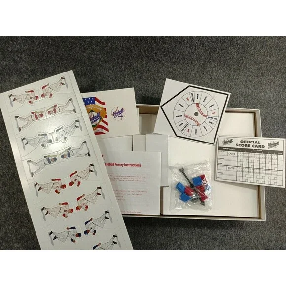 Baseball Frenzy Trivia Board Game Major League Little League Softball