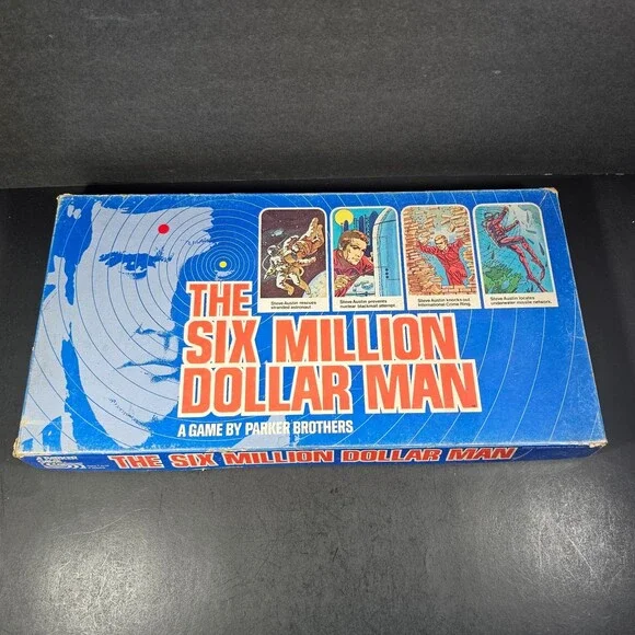 The Six Million Dollar Man Board Game Vtg 1975 Parker Brothers Complete Austin