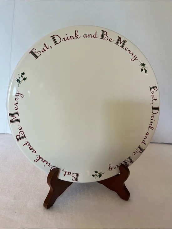 Target “Eat, Drink and Be Merry” Holiday Plate
