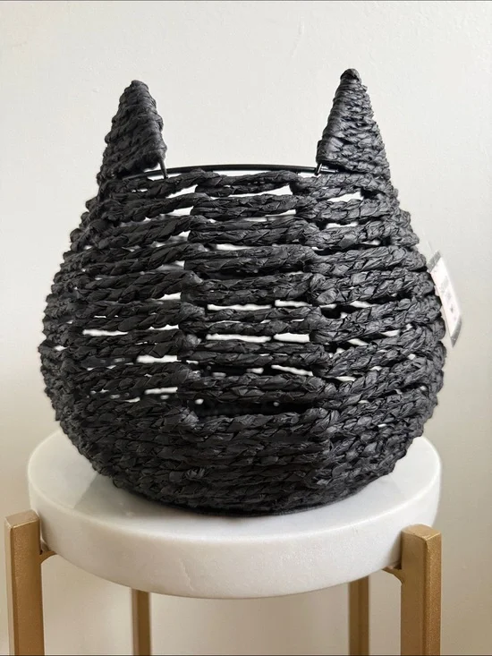 2026 Target Bullseye Playground Black Cat Halloween Woven Storage Basket