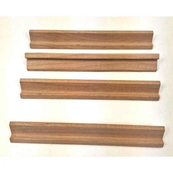 Lot of 4 Scrabble Wood Tile Racks Holders Excellent Condition