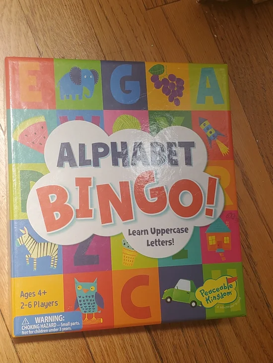 Alphabet Bingo! - Colorful Alphabet Learning Game (Multicolor)
