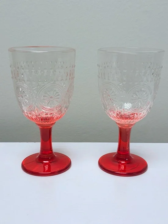 Set of 2 Goblets with Red Stem, Target Bullseye Playground Summer 2026