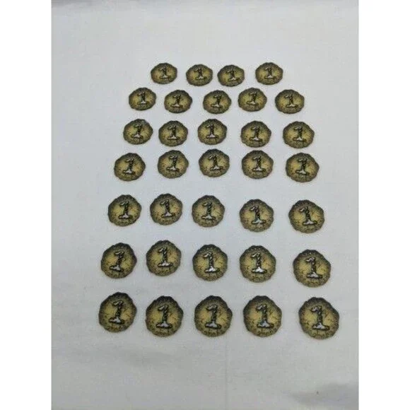 Lot Of (34) Spirit Island Acrylic Single Energy Tokens