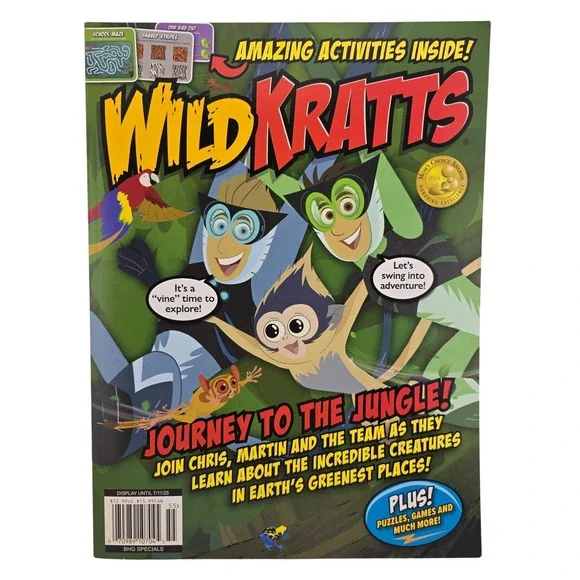 Wild Kratts Journey to‎ the Jungle Interactive Educational Activity Magazine