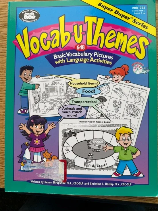 Vocab-u-Themes 648 Basic Vocabulary Pictures with Language Activities Paperback
