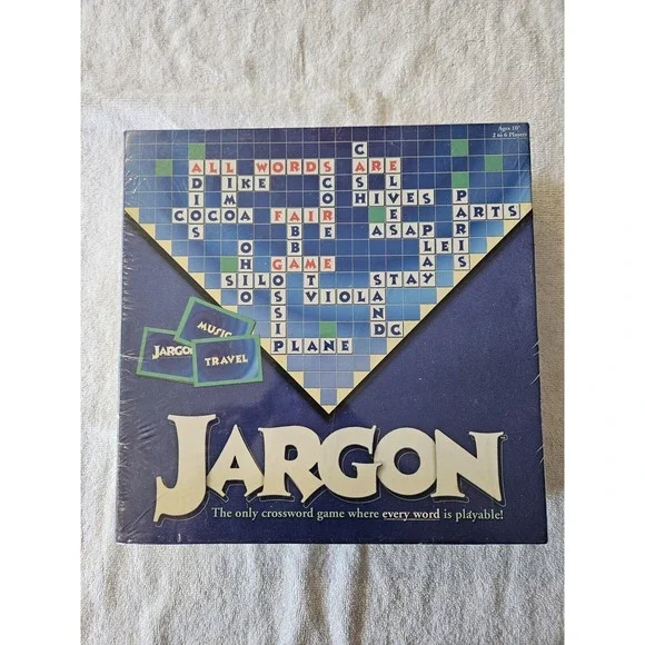 Jargon Crossword Game Ages 10+ for 2 to 6 Players from Friendly Games New Sealed