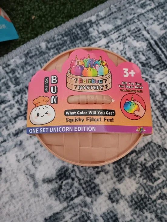 Rainbow Mystery Squishy Bun.