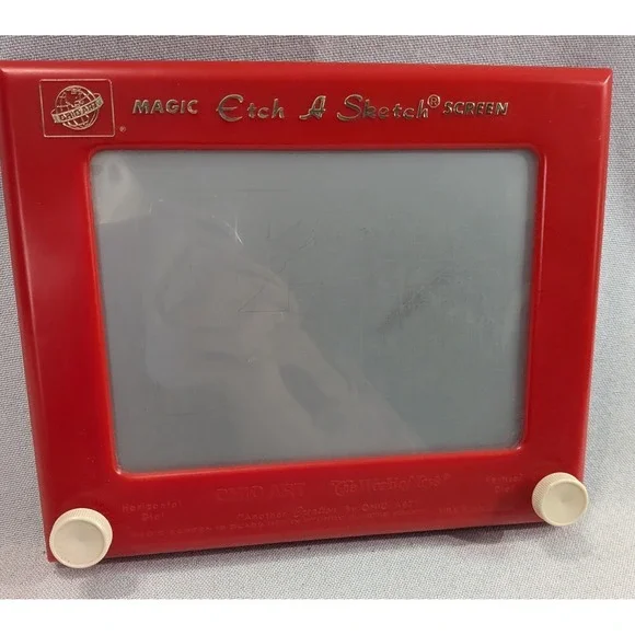 Ohio Art Etch A Sketch Kids Unisex OS Red Good Vintage Mechanical Drawing Toy