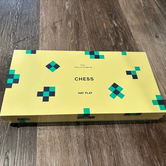 HAY Play Chess Set Modern Designer Board Game Green Home Decor Gift New