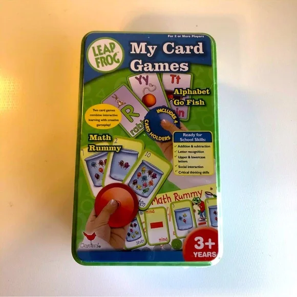 LeapFrog My Card Games Set ⚠️ Complete other than missing 2 discs