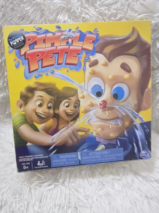 Pimple Pete Game - Bright Yellow Box