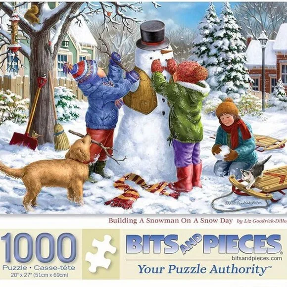 Bits and Pieces Snowman 1000 Piece Jigsaw Puzzles Liz Goodrick Dillon 20