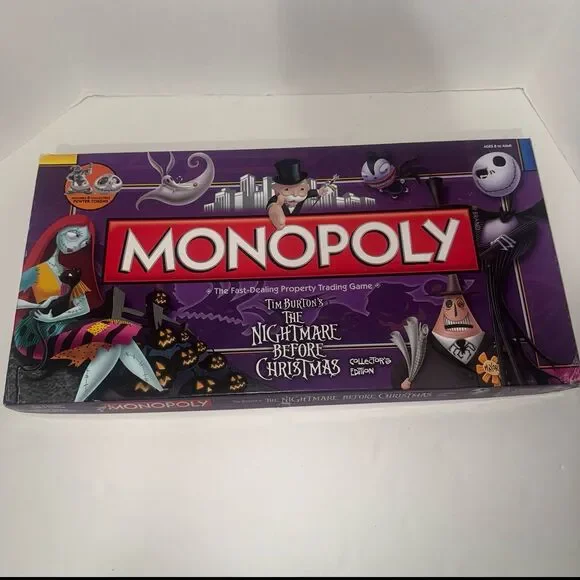 2009 Monopoly - The Nightmare Before Christmas: Collector's Edition w Tokens