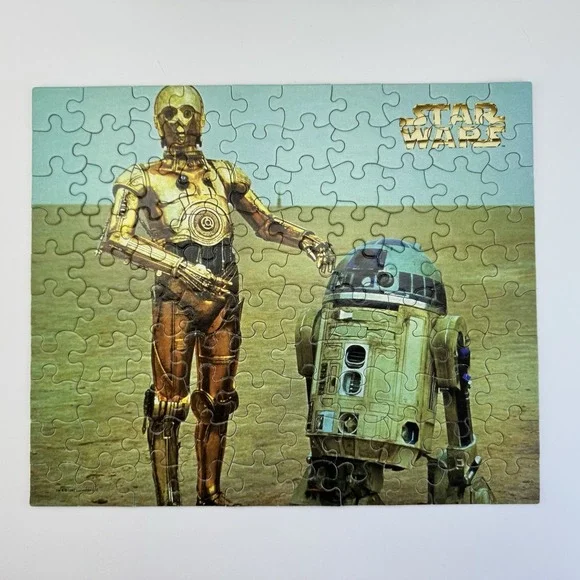Star Wars C-3PO R2-D2‎ 100 Piece Puzzle 1978 Milton Bradley Vintage COMPLETE