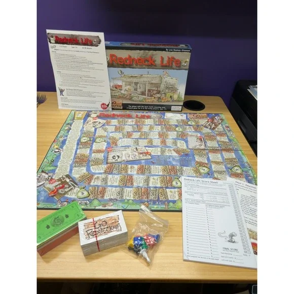 Redneck Life Board Game Gut Bustin Games Complete Unplayed Adult Party Game